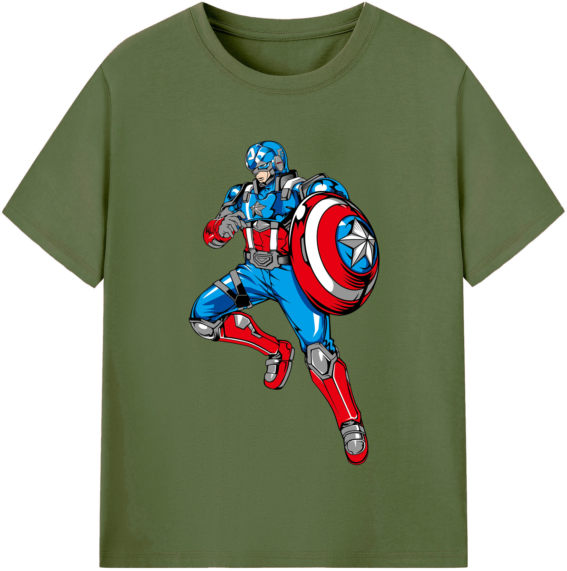 （画像用） アベンジャーズ The Avengers 綿100％半袖Tシャツ（フロントプリント）
